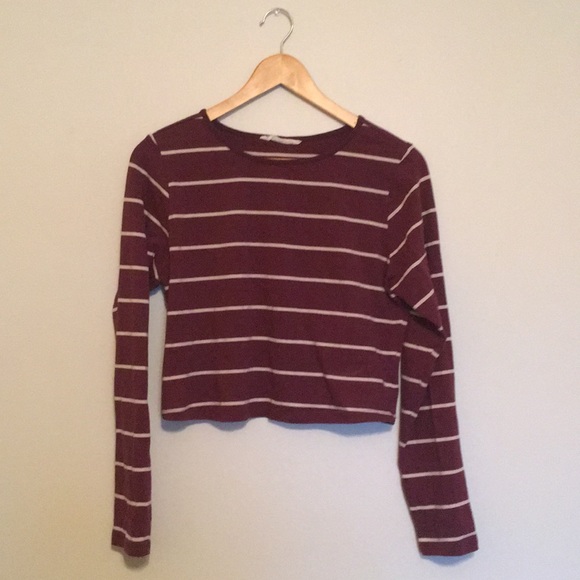 Bluenotes long-sleeve red/white striped shirt - Picture 1 of 2